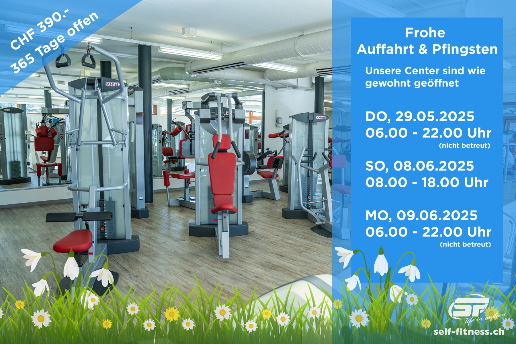 self-fitness.ch - WÄHREND 365 TAGEN GEÖFFNET