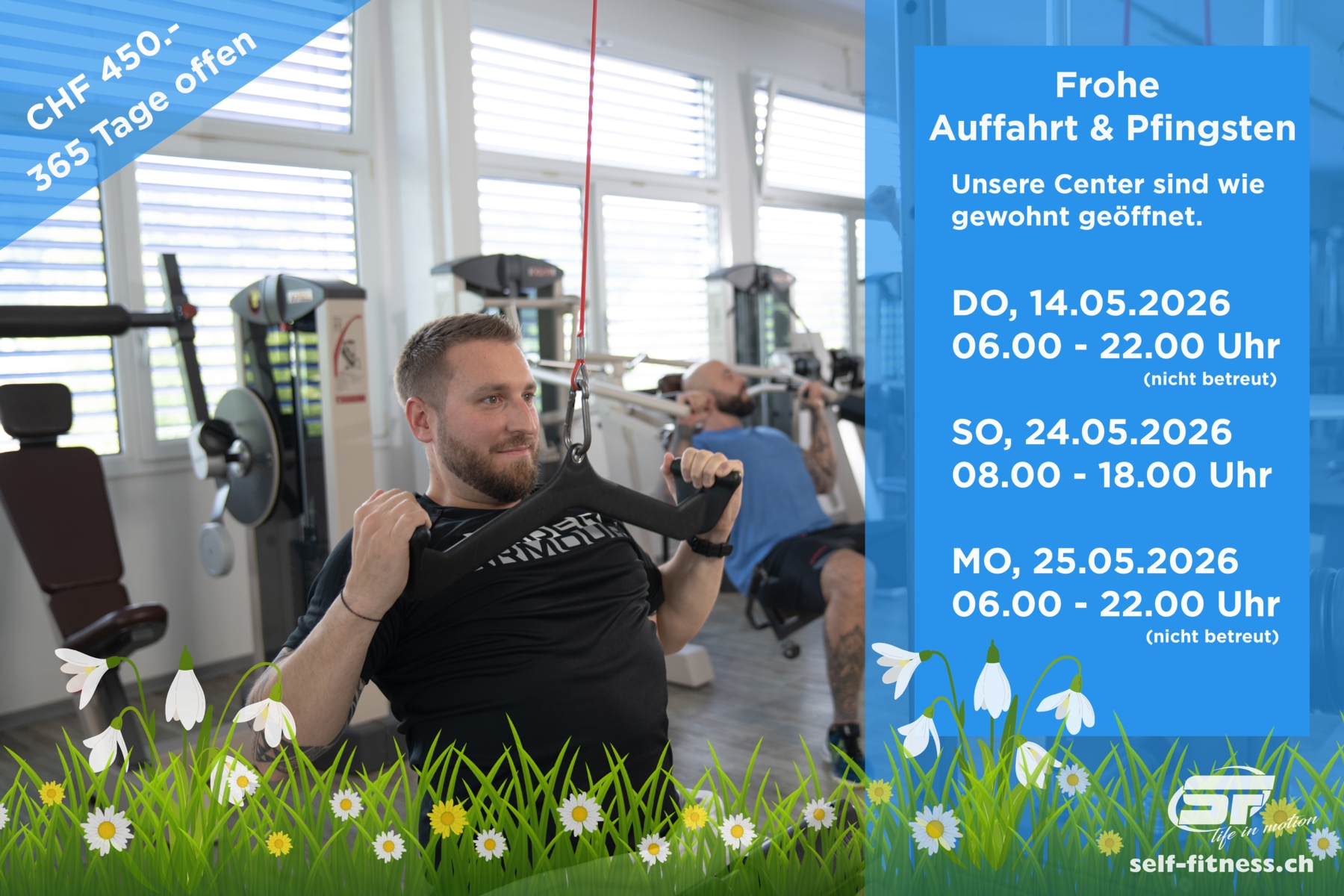 self-fitness.ch - WÄHREND 365 TAGEN GEÖFFNET