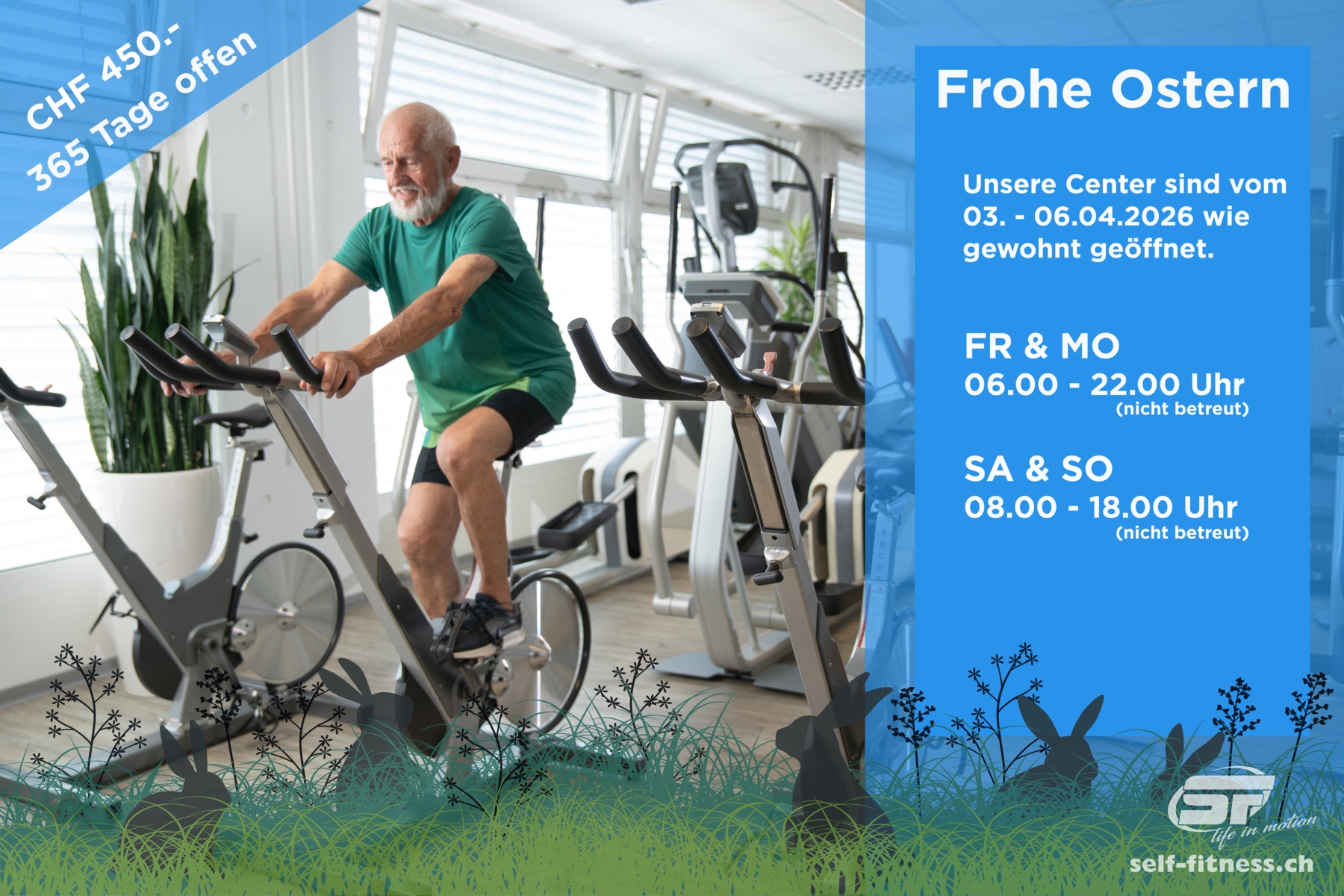 self-fitness.ch - WÄHREND 365 TAGEN GEÖFFNET