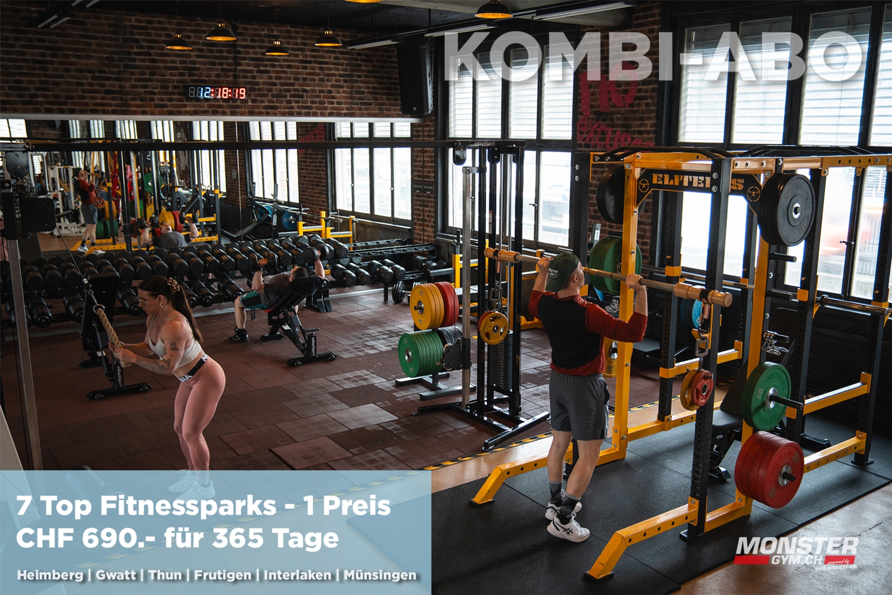 DAS KOMBI-ABO, 7 STANDORTE - 1 PREIS - MAXIMALE FREIHEIT